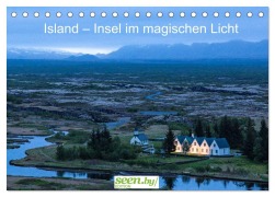 Island ¿ Insel im magischen Licht (Tischkalender 2025 DIN A5 quer), CALVENDO Monatskalender - Thomas Hafen