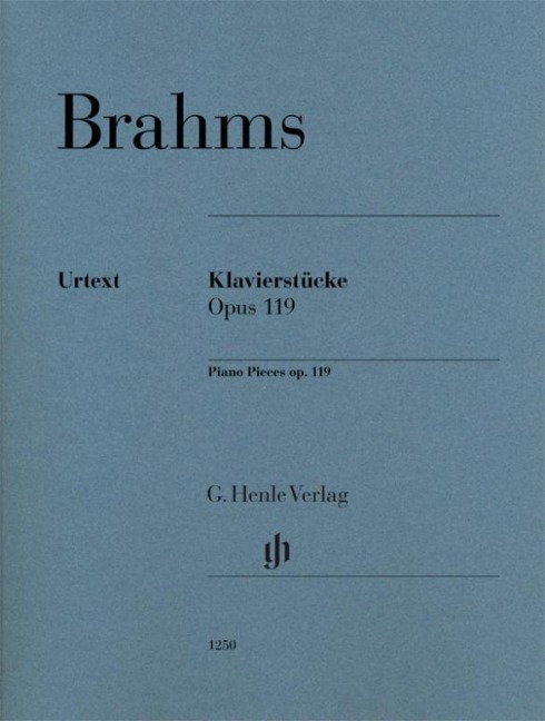 Klavierstücke op. 119 für Klavier zu zwei Händen. Revidierte Ausgabe von HN 123 - Johannes Brahms