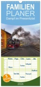 Cover-Bild zum Titel 'Familienplaner 2026 - Dampf im Pressnitztal mit 5 Spalten (Wandkalender, 21 x 45 cm) CALVENDO' von 'Matthias Bellmann'