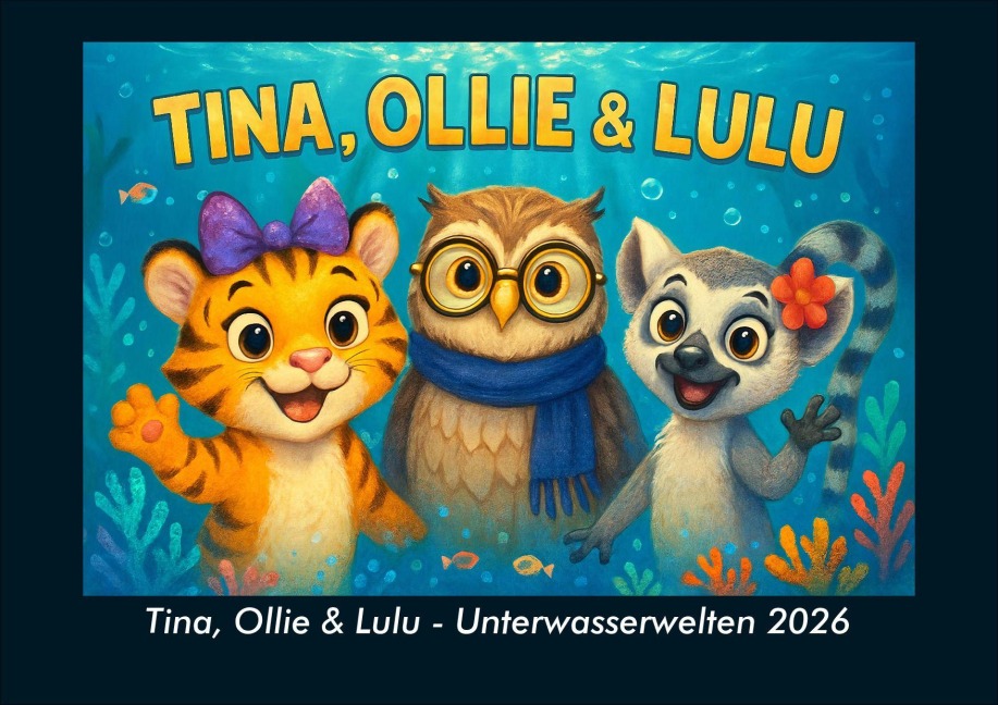 Tina, Ollie & Lulu - Unterwasserwelten 2026 Fotokalender DIN A4 - Kevin Heber, Tobias Schmitt