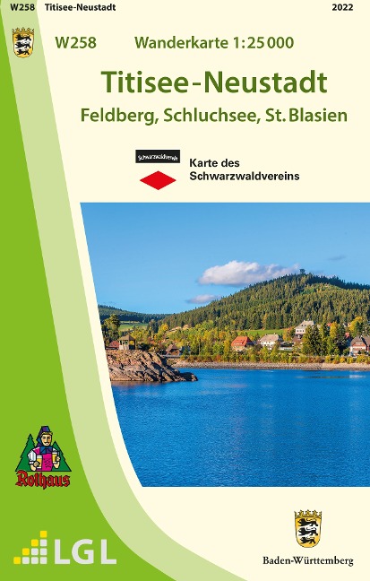 W258 Wanderkarte 1:25 000 Titisee-Neustadt - 