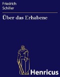 Cover-Bild zum Titel 'Über das Erhabene' von 'Friedrich Schiller'