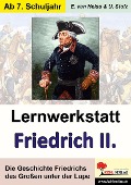 Cover-Bild zum Titel 'Lernwerkstatt Friedrich der Große' von 'Erich van Heiss, Ulrike Stolz'