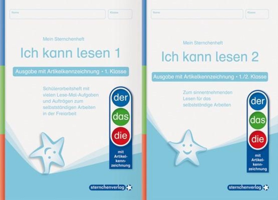 Ich kann lesen 1 und 2 - Ausgabe mit Artikelkennzeichnung für die 1. und 2. Klasse - Katrin Langhans