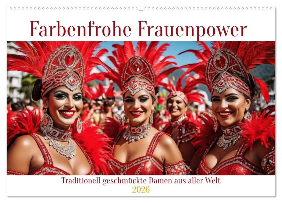 Farbenfrohe Frauenpower (Wandkalender 2026 DIN A2 quer), CALVENDO Monatskalender - Claudia Kleemann