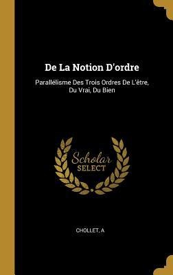 De La Notion D'ordre - Chollet A