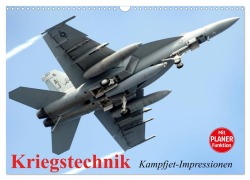 Cover-Bild zum Titel 'Kriegstechnik. Kampfjet-Impressionen (Wandkalender 2026 DIN A3 quer), CALVENDO Monatskalender' von 'Elisabeth Stanzer'