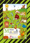Cover-Bild zum Titel 'MEGA MALBUCH - LUSTIGE MOTIVE - KÜHE - RINDER - SCHWEINE - HÜHNER - HASEN - ENTEN - BAUERN - TRAKTOREN - VÖGEL - INSEKTEN - GEMÜSE - PFLANZEN' von 'Gabriele André, Wolfgang André'