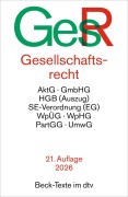 Cover-Bild zum Titel 'Gesellschaftsrecht. GesR' von ''