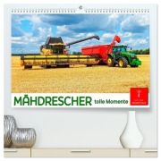 Cover-Bild zum Titel 'Mähdrescher - tolle Momente (hochwertiger Premium Wandkalender 2026 DIN A2 quer), Kunstdruck in Hochglanz' von 'Peter Roder'