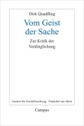Cover-Bild zum Titel 'Vom Geist der Sache' von 'Dirk Quadflieg'
