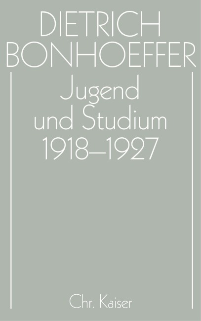 Jugend und Studium 1918-1927 - 