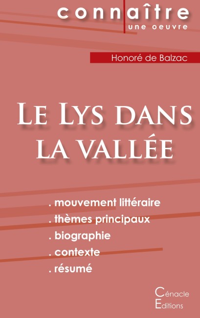 Fiche de lecture Le Lys dans la vallée de Balzac (Analyse littéraire de référence et résumé complet) - Honoré de Balzac