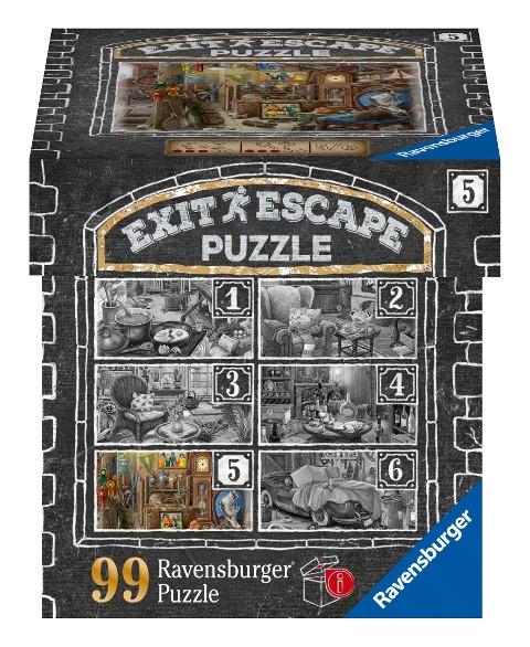Ravensburger EXIT Puzzle 16881 - Im Gutshaus Dachboden - 99 Teile Puzzle für Erwachsene und Kinder ab 14 Jahren - 