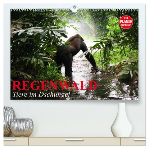 Regenwald. Tiere im Dschungel (hochwertiger Premium Wandkalender 2025 DIN A2 quer), Kunstdruck in Hochglanz - Elisabeth Stanzer