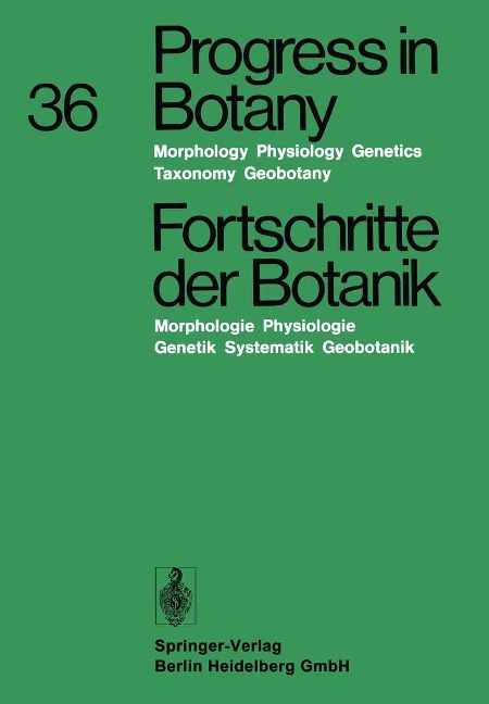 Fortschritte der Botanik - Heinz Ellenberg, Karl Esser, Hermann Merxmüller, Eberhard Schnepf, Hubert Ziegler