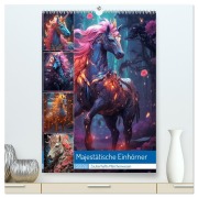 Cover-Bild zum Titel 'Majestätische Einhörner (hochwertiger Premium Wandkalender 2026 DIN A2 hoch), Kunstdruck in Hochglanz' von 'Steffen Gierok-Latniak'