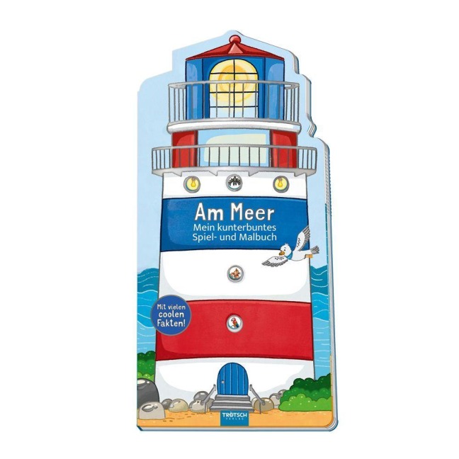 TRÖTSCH - Malbuch Mein kunterbuntes Spiel- und Malbuch Am Meer - 