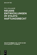 Cover-Bild zum Titel 'Neuere Entwicklungen im Staatshaftungsrecht' von 'Fritz Ossenbühl'