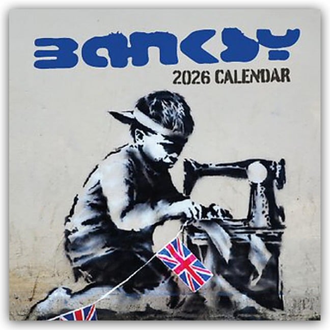 Banksy 2026 - 16-Monatskalender - Robin Red