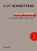 Cover-Bild zum Titel 'Die Reihe Merz 1923-1932' von 'Kurt Schwitters'