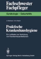 Praktische Krankenhaushygiene - Hans A. Hirsch, Ulrike Niehues