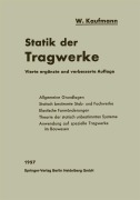 Cover-Bild zum Titel 'Statik der Tragwerke' von 'Walther Kaufmann'