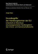 Cover-Bild zum Titel 'Grundbegriffe der Handlungsformen der EU' von 'Jürgen Bast'