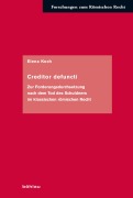 Cover-Bild zum Titel 'Creditor defuncti' von 'Elena Koch'