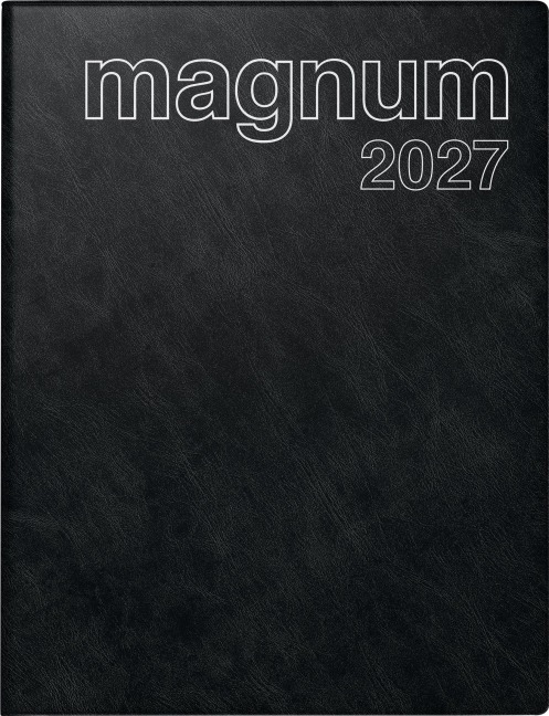 rido/idé 7027042907 Buchkalender Mod. magnum 2027 183×240 mm, Kunststoff, schwarz - 
