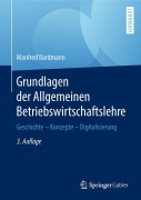 Cover-Bild zum Titel 'Grundlagen der Allgemeinen Betriebswirtschaftslehre' von 'Manfred Bardmann'