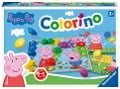 Ravensburger Kinderspiele - 20892 - Peppa Pig Colorino, Kinderspiel zum Farbenlernen, Mosaik Steckspiel, ab 2 Jahre - 