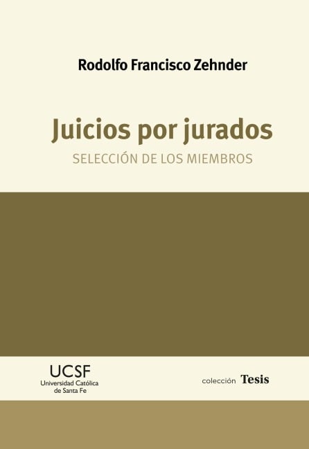 Juicios por jurados - Rodolfo Francisco Zehnder