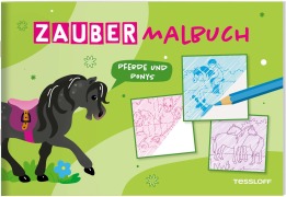 Cover-Bild zum Titel 'Zaubermalbuch. Pferde und Ponys' von ''