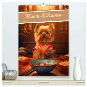 Cover-Bild zum Titel 'Hunde & Ramen - Ein Jahr voller Genuss und Freude (hochwertiger Premium Wandkalender 2026 DIN A2 hoch), Kunstdruck in Hochglanz' von 'Rupert Kowalski'
