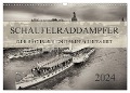 Schaufelraddampfer der Sächsischen Dampfschiffahrt (Wandkalender 2024 DIN A3 quer), CALVENDO Monatskalender - Dirk Meutzner