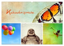 Kalendersprüche (Wandkalender 2026 DIN A2 quer), CALVENDO Monatskalender - Heike Hultsch