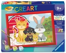 Cover-Bild zum Titel 'CreArt, Malen nach Zahlen Kinder - Pfotenbande' von ''