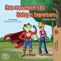 Cover-Bild zum Titel 'Being a Superhero (Dutch English Bilingual Book for Kids)' von 'Liz Shmuilov, Kidkiddos Books'