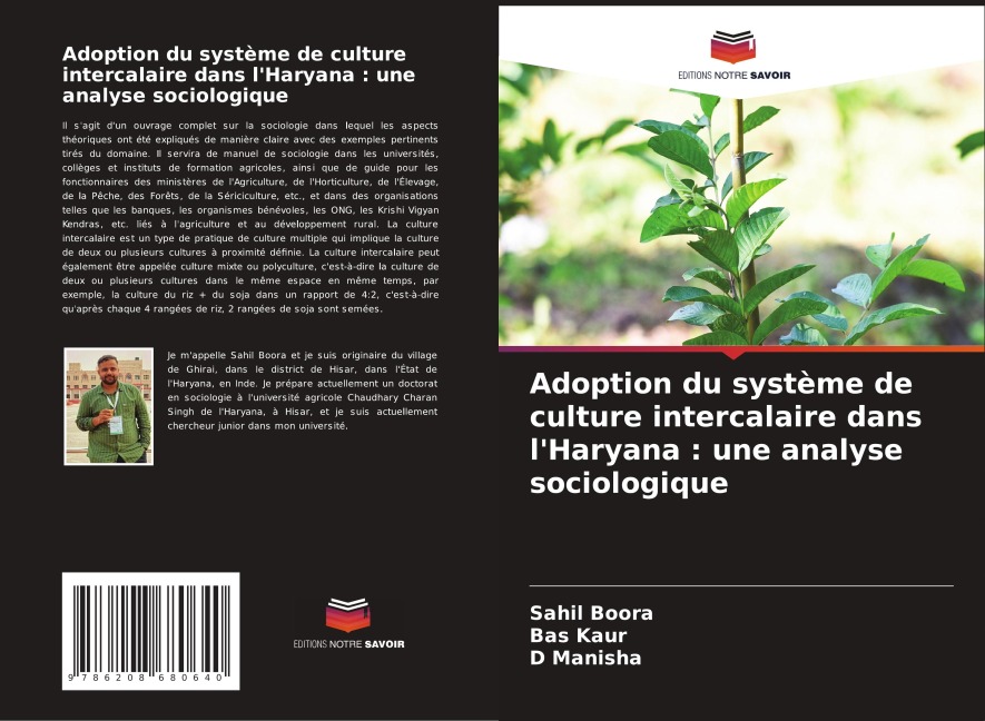Adoption du système de culture intercalaire dans l'Haryana : une analyse sociologique - Sahil Boora, Bas Kaur, D. Manisha