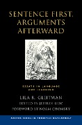 Cover-Bild zum Titel 'Sentence First, Arguments Afterward' von 'Lila Gleitman'