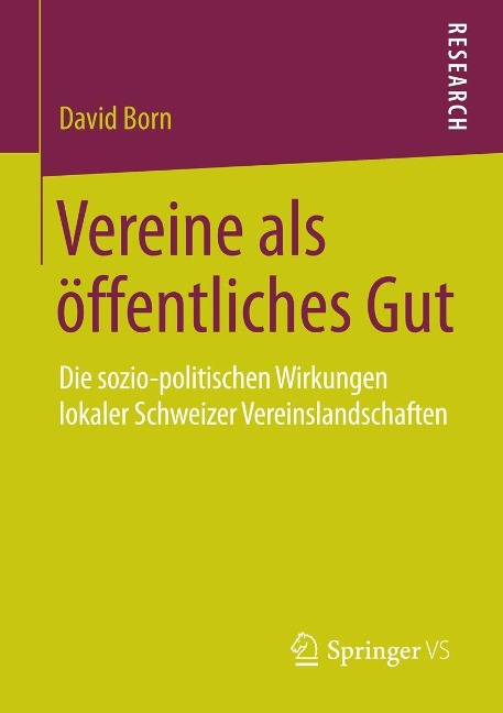 Vereine als öffentliches Gut - David Born
