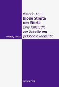 Cover-Bild zum Titel 'Bloße Streite um Worte' von 'Viktoria Knoll'