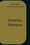 Cover-Bild zum Titel 'Democritus Platonissans' von 'Henry More'