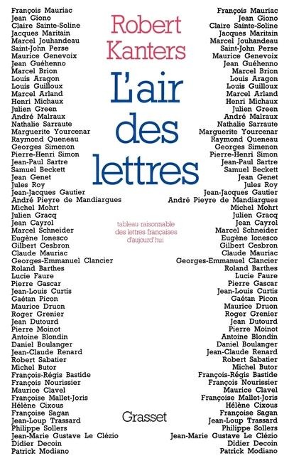 L'air des lettres - Robert Kanters