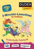 Cover-Bild zum Titel 'Duden Leseprofi - 3-Minuten-Leserätsel für Erstleser: Zauberhafte Fabelwelt' von 'Susanna Moll'