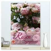 Cover-Bild zum Titel 'Rosen Symphonie (hochwertiger Premium Wandkalender 2026 DIN A2 hoch), Kunstdruck in Hochglanz' von 'Martina Cross'