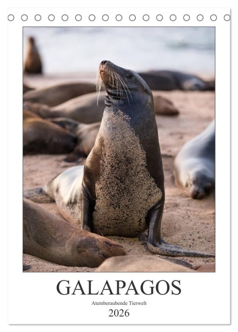 Galapagos - Atemberaubende Tierwelt (Tischkalender 2026 DIN A5 hoch), CALVENDO Monatskalender - Jeanette Dobrindt