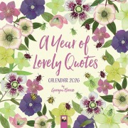 Cover-Bild zum Titel 'A Year of Lovely Quotes Wall Calendar 2026 (Art Calendar)' von ''