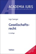Cover-Bild zum Titel 'Gesellschaftsrecht' von 'Ingo Saenger'